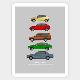 Simca Talbot classic car collection Magnet